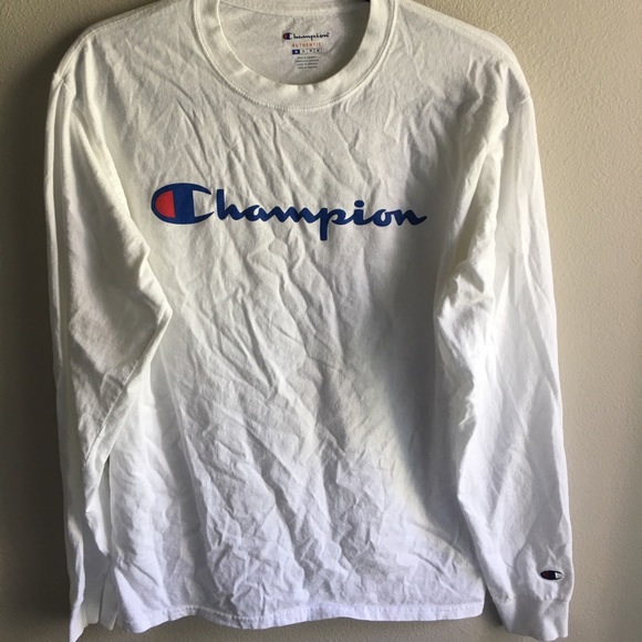 champion script long sleeve shirt